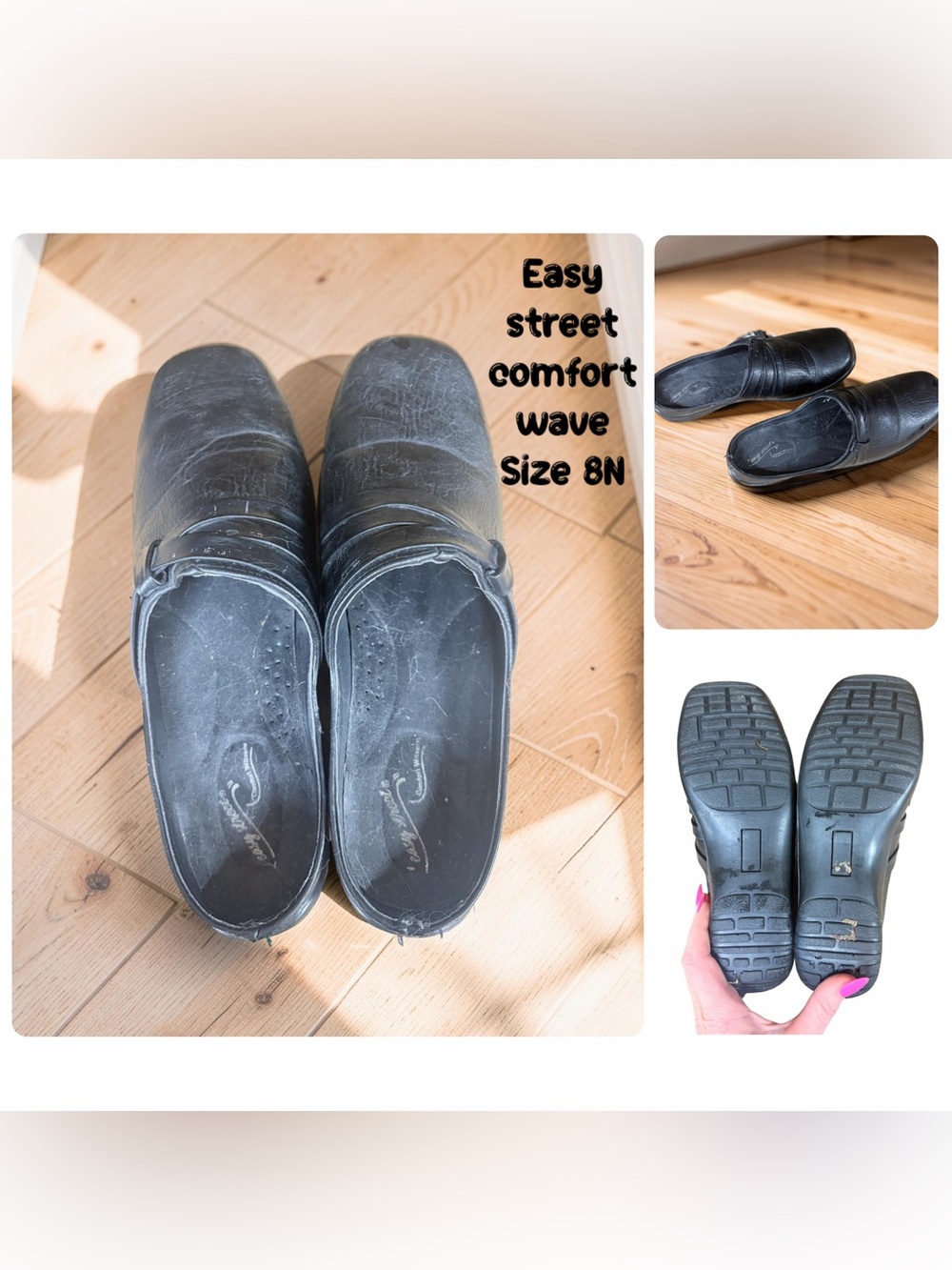 easy street Black WOMENS Slip-On Comfort Loafers